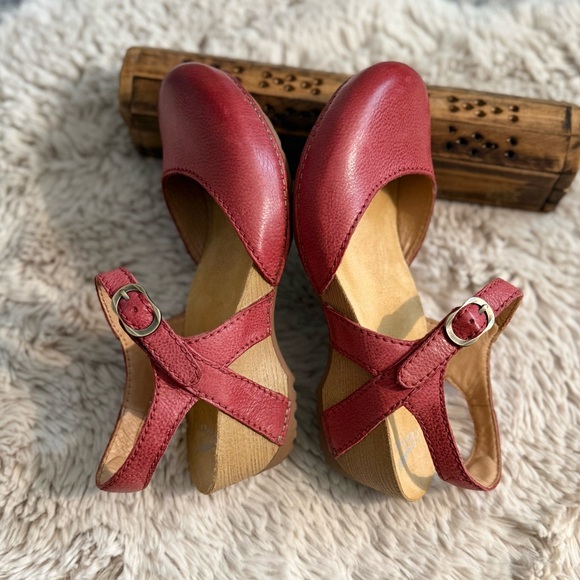 Dansko Tiffani heeled Mary Jane Ankle strap Sandal Sz 39/US8-8.5 - Picture 6 of 15